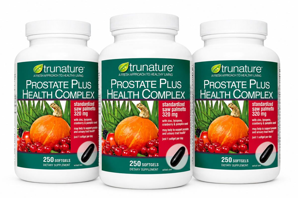 trunature Prostate Plus Health Complex – 250 Softgels, Pack of 3