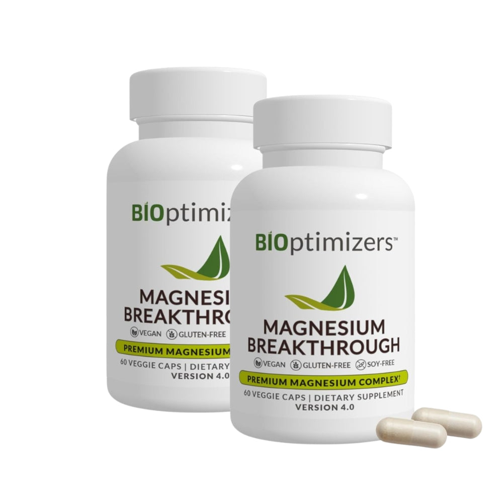 BIOptimizers Magnesium Breakthrough 4.0 – 60 Count (Pack of 2)