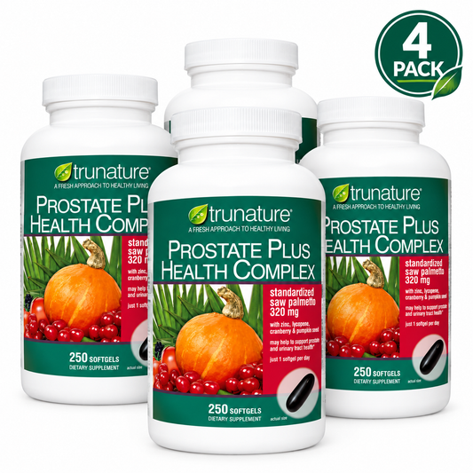 trunature Prostate Plus Health Complex – 250 Softgels, Pack of 4