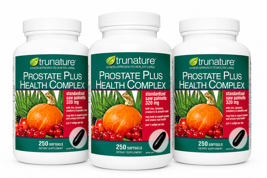 trunature Prostate Plus Health Complex – 250 Softgels, Pack of 3